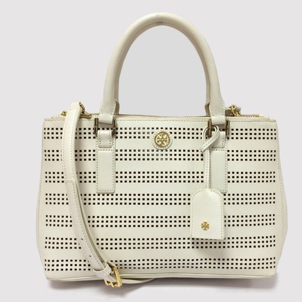 Tory Burch Robinson Birch Double Zip Bag